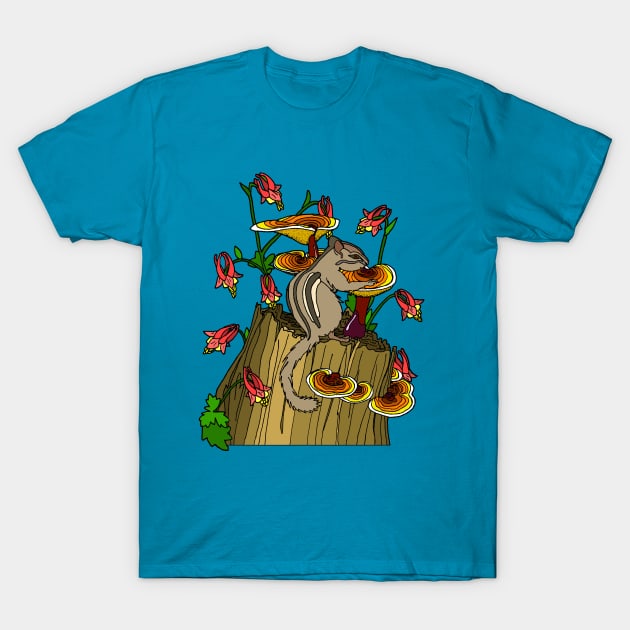 Chipmunk and Reshi T-Shirt by ThisIsNotAnImageOfLoss